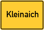 Place name sign Kleinaich