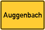 Place name sign Auggenbach