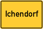 Place name sign Ichendorf