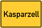 Place name sign Kasparzell