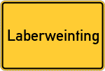 Place name sign Laberweinting