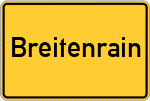 Place name sign Breitenrain