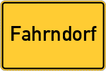 Place name sign Fahrndorf