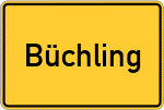 Place name sign Büchling, Niederbayern
