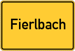 Place name sign Fierlbach