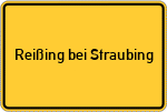 Place name sign Reißing bei Straubing