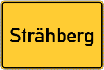 Place name sign Strähberg