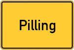 Place name sign Pilling