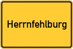 Place name sign Herrnfehlburg