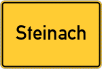 Place name sign Steinach