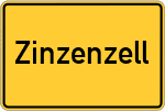 Place name sign Zinzenzell