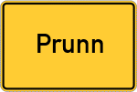 Place name sign Prunn, Niederbayern
