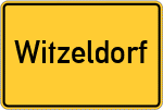 Place name sign Witzeldorf