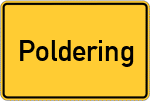 Place name sign Poldering