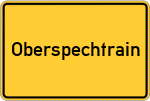 Place name sign Oberspechtrain