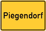Place name sign Piegendorf