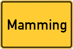 Place name sign Mamming