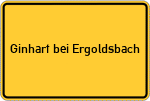 Place name sign Ginhart bei Ergoldsbach
