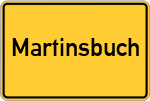 Place name sign Martinsbuch