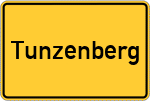 Place name sign Tunzenberg
