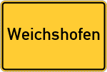 Place name sign Weichshofen