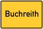 Place name sign Buchreith