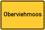 Place name sign Oberviehmoos
