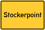 Place name sign Stockerpoint, Niederbayern