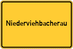 Place name sign Niederviehbacherau