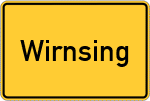 Place name sign Wirnsing