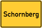 Place name sign Schornberg, Niederbayern