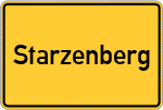 Place name sign Starzenberg