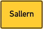 Place name sign Sallern