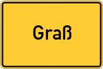 Place name sign Graß