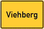 Place name sign Viehberg