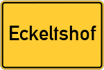 Place name sign Eckeltshof, Mittelfranken