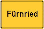Place name sign Fürnried