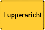 Place name sign Luppersricht