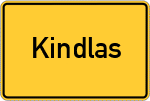 Place name sign Kindlas