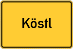 Place name sign Köstl