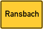 Place name sign Ransbach