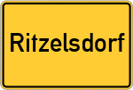 Place name sign Ritzelsdorf