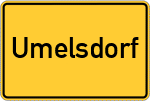 Place name sign Umelsdorf