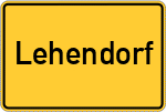 Place name sign Lehendorf