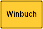 Place name sign Winbuch