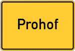Place name sign Prohof