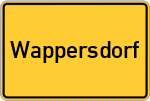 Place name sign Wappersdorf