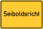 Place name sign Seiboldsricht