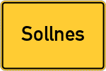 Place name sign Sollnes, Oberpfalz