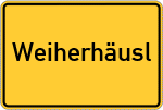 Place name sign Weiherhäusl